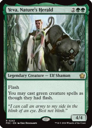 Yeva, Nature's Herald (FDC-242) [Commander: Foundations] | Shuffle n Cut Hobbies & Games