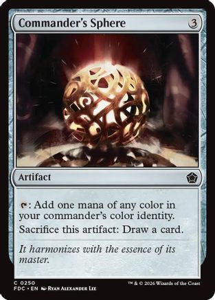 Commander's Sphere (FDC-250) [Commander: Foundations] | Shuffle n Cut Hobbies & Games