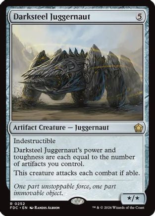Darksteel Juggernaut (FDC-252) [Commander: Foundations] | Shuffle n Cut Hobbies & Games