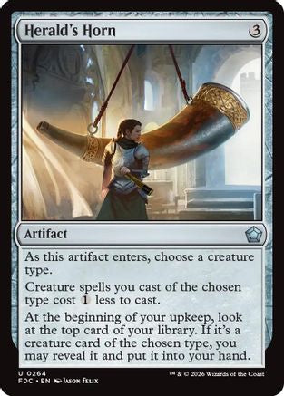 Herald's Horn (FDC-264) [Commander: Foundations] | Shuffle n Cut Hobbies & Games