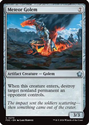 Meteor Golem (FDC-270) [Commander: Foundations] | Shuffle n Cut Hobbies & Games