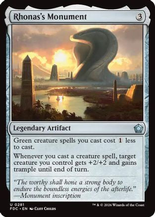Rhonas's Monument (FDC-281) [Commander: Foundations] | Shuffle n Cut Hobbies & Games