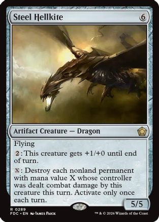 Steel Hellkite (FDC-289) [Commander: Foundations] | Shuffle n Cut Hobbies & Games