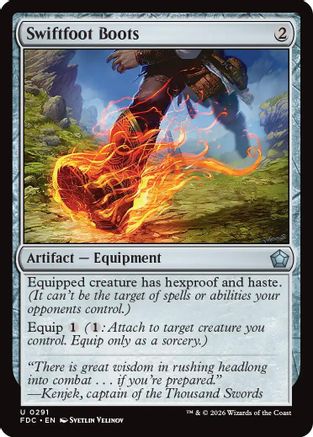 Swiftfoot Boots (FDC-291) [Commander: Foundations] | Shuffle n Cut Hobbies & Games