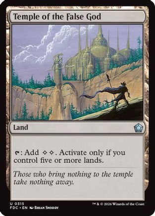 Temple of the False God (FDC-315) [Commander: Foundations] | Shuffle n Cut Hobbies & Games