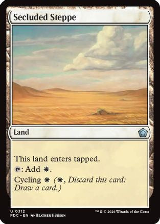 Secluded Steppe (FDC-312) [Commander: Foundations] | Shuffle n Cut Hobbies & Games