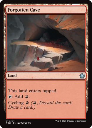 Forgotten Cave (FDC-301) [Commander: Foundations] | Shuffle n Cut Hobbies & Games