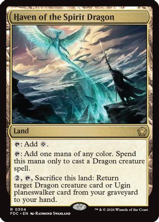 Haven of the Spirit Dragon (FDC-304) [Commander: Foundations] | Shuffle n Cut Hobbies & Games