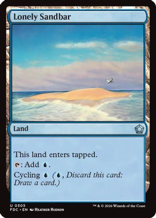 Lonely Sandbar (FDC-305) [Commander: Foundations] | Shuffle n Cut Hobbies & Games