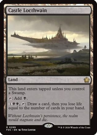 Castle Locthwain (FDC-299) [Commander: Foundations] | Shuffle n Cut Hobbies & Games