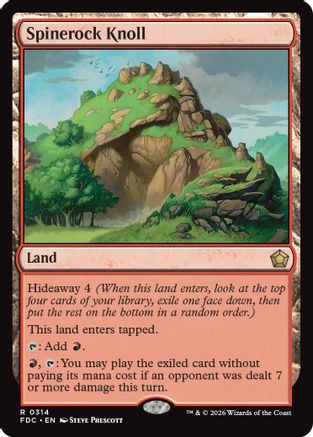 Spinerock Knoll (FDC-314) [Commander: Foundations] | Shuffle n Cut Hobbies & Games