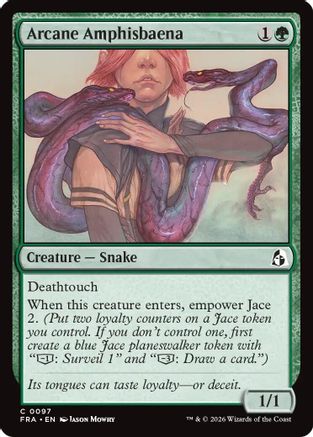 Arcane Amphisbaena (FRA-097) [Reality Fracture] Foil | Shuffle n Cut Hobbies & Games