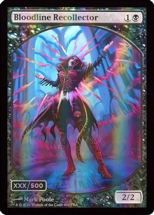 Bloodline Recollector (Retro Frame) (Serial Numbered) (Double Rainbow Foil) (FRA-402) [Reality Fracture] Foil | Shuffle n Cut Hobbies & Games
