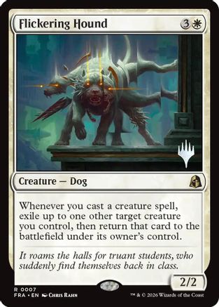 Flickering Hound (PPFRA-007) [Promo Pack: Reality Fracture] | Shuffle n Cut Hobbies & Games