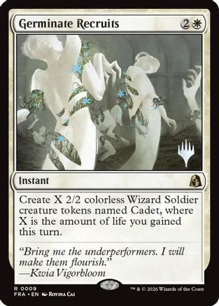 Germinate Recruits (PPFRA-009) [Promo Pack: Reality Fracture] Foil | Shuffle n Cut Hobbies & Games