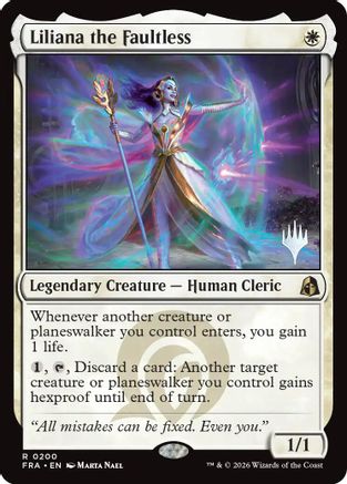 Liliana the Faultless (PPFRA-200) [Promo Pack: Reality Fracture] Foil | Shuffle n Cut Hobbies & Games