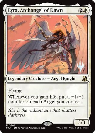 Lyra, Archangel of Dawn (PPFRA-201) [Promo Pack: Reality Fracture] | Shuffle n Cut Hobbies & Games