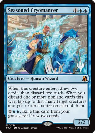 Seasoned Cryomancer (PPFRA-038) [Promo Pack: Reality Fracture] | Shuffle n Cut Hobbies & Games