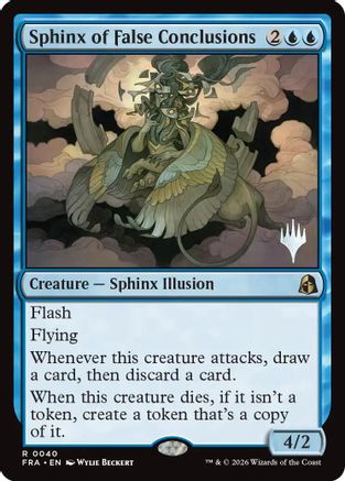 Sphinx of False Conclusions (PPFRA-040) [Promo Pack: Reality Fracture] | Shuffle n Cut Hobbies & Games