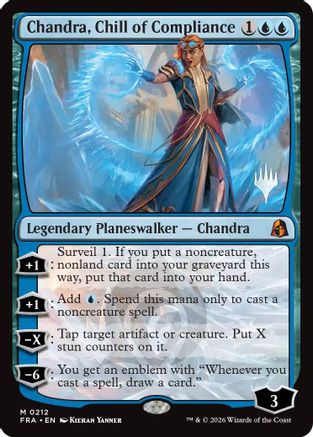 Chandra, Chill of Compliance (PPFRA-212) [Promo Pack: Reality Fracture] Foil | Shuffle n Cut Hobbies & Games