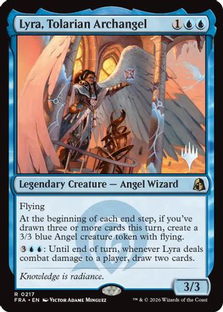Lyra, Tolarian Archangel (PPFRA-217) [Promo Pack: Reality Fracture] Foil | Shuffle n Cut Hobbies & Games
