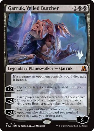 Garruk, Veiled Butcher (PPFRA-229) [Promo Pack: Reality Fracture] Foil | Shuffle n Cut Hobbies & Games