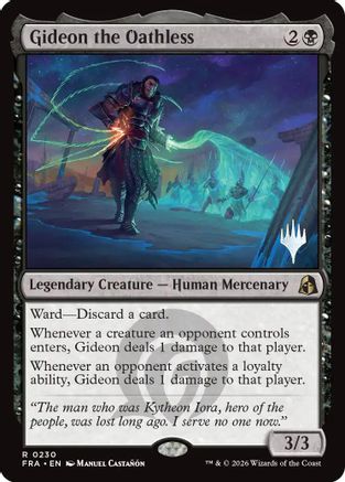 Gideon the Oathless (PPFRA-230) [Promo Pack: Reality Fracture] | Shuffle n Cut Hobbies & Games