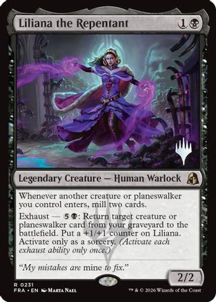 Liliana the Repentant (PPFRA-231) [Promo Pack: Reality Fracture] | Shuffle n Cut Hobbies & Games