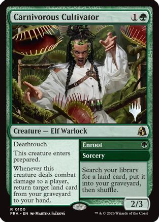 Carnivorous Cultivator (PPFRA-100) [Promo Pack: Reality Fracture] | Shuffle n Cut Hobbies & Games