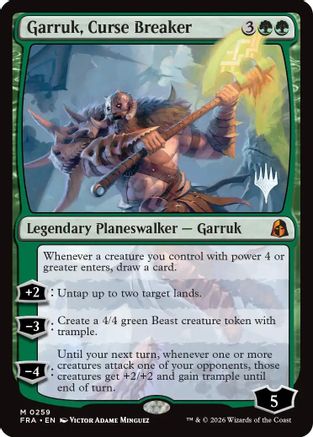 Garruk, Curse Breaker (PPFRA-259) [Promo Pack: Reality Fracture] | Shuffle n Cut Hobbies & Games