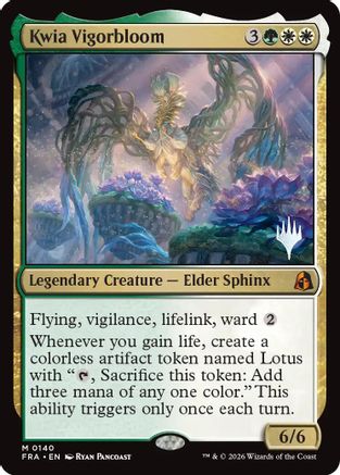 Kwia Vigorbloom (PPFRA-140) [Promo Pack: Reality Fracture] Foil | Shuffle n Cut Hobbies & Games