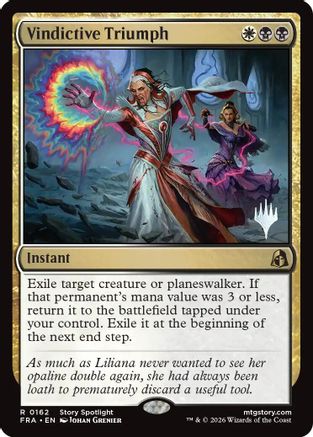 Vindictive Triumph (PPFRA-162) [Promo Pack: Reality Fracture] Foil | Shuffle n Cut Hobbies & Games