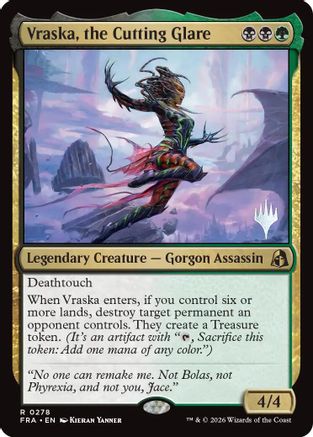 Vraska, the Cutting Glare (PPFRA-278) [Promo Pack: Reality Fracture] Foil | Shuffle n Cut Hobbies & Games
