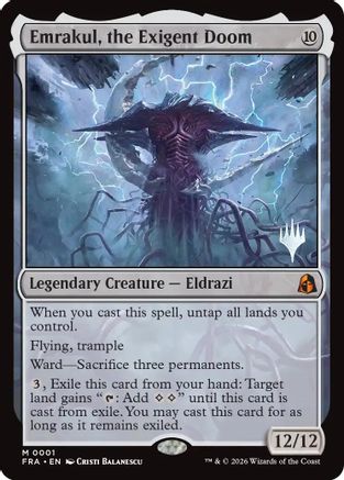 Emrakul, the Exigent Doom (PPFRA-001) [Promo Pack: Reality Fracture] Foil | Shuffle n Cut Hobbies & Games