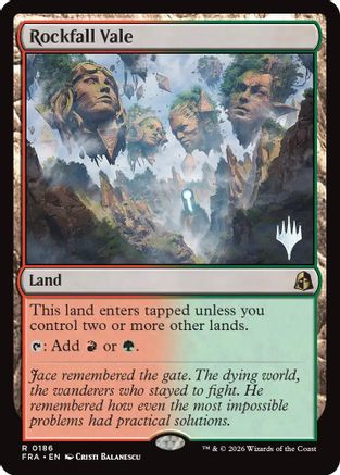 Rockfall Vale (PPFRA-186) [Promo Pack: Reality Fracture] Foil | Shuffle n Cut Hobbies & Games