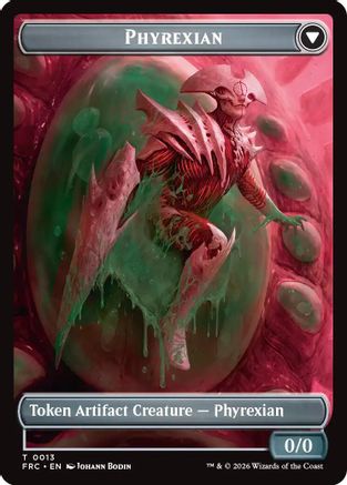 Phyrexian // Incubator Double-Sided Token (FRC-13 // 13) [Commander: Reality Fracture] | Shuffle n Cut Hobbies & Games