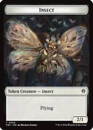 Insect // Rogue Double-Sided Token (FRC-2 // 7) [Commander: Reality Fracture] | Shuffle n Cut Hobbies & Games