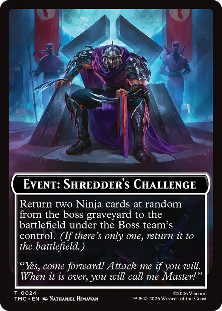 Event: Shredder's Challenge [Teenage Mutant Ninja Turtles Commander Tokens] | Shuffle n Cut Hobbies & Games