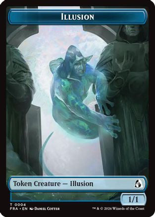 Illusion // Jace Double-Sided Token (FRA-4 // 5) [Reality Fracture] | Shuffle n Cut Hobbies & Games