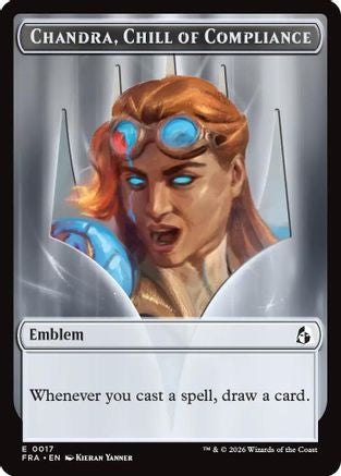 Chandra, Chill of Compliance // Chandra, Torch of Defiance Double-Sided Token (FRA-17 // 18) [Reality Fracture] | Shuffle n Cut Hobbies & Games