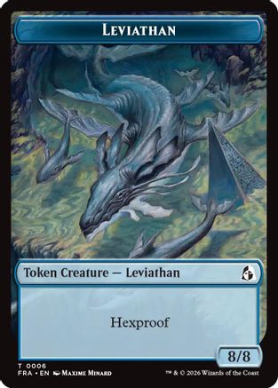 Leviathan // Beast Double-Sided Token (FRA-6 // 8) [Reality Fracture] | Shuffle n Cut Hobbies & Games