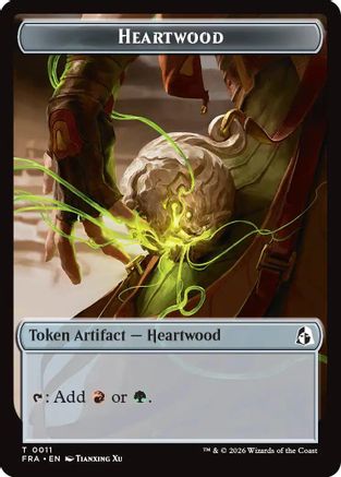 Heartwood // Thopter Double-Sided Token (FRA-11 // 14) [Reality Fracture] | Shuffle n Cut Hobbies & Games