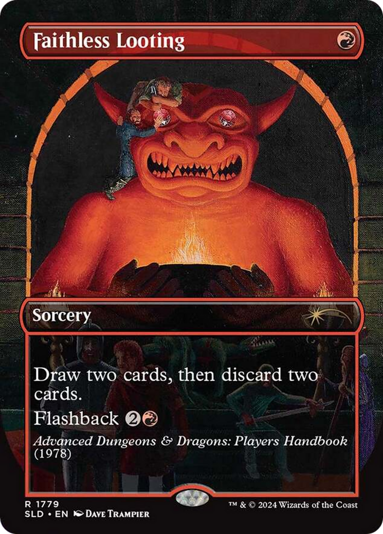 Faithless Looting (Rainbow Foil) [Secret Lair Drop Series] | Shuffle n Cut Hobbies & Games