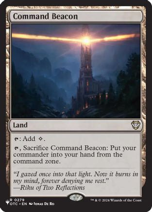Command Beacon (OTC) (OTC-279) [Commander: Outlaws of Thunder Junction] | Shuffle n Cut Hobbies & Games