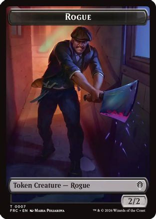 Rogue // Zombie Army Double-Sided Token (FRC-7 // 8) [Commander: Reality Fracture] Foil | Shuffle n Cut Hobbies & Games
