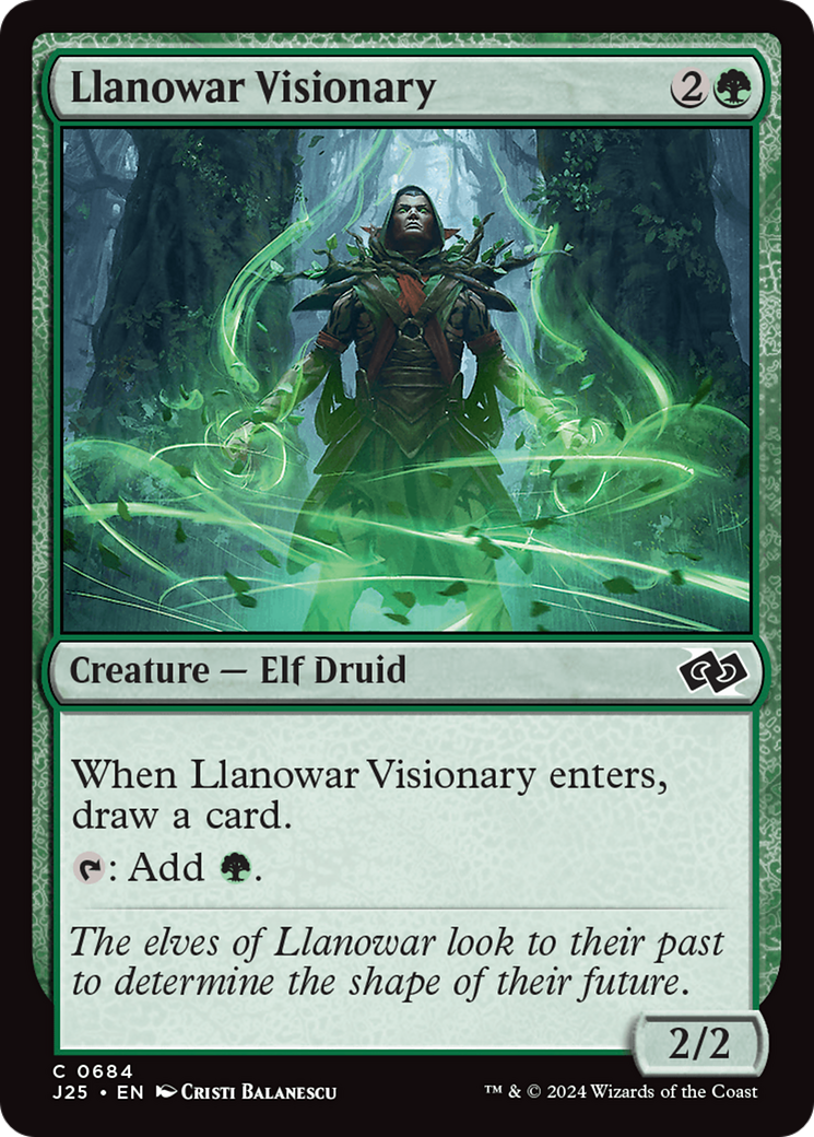 Llanowar Visionary [Foundations Jumpstart] | Shuffle n Cut Hobbies & Games