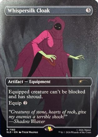Whispersilk Cloak (SLD-7182) [Secret Lair Drop Series] Foil | Shuffle n Cut Hobbies & Games