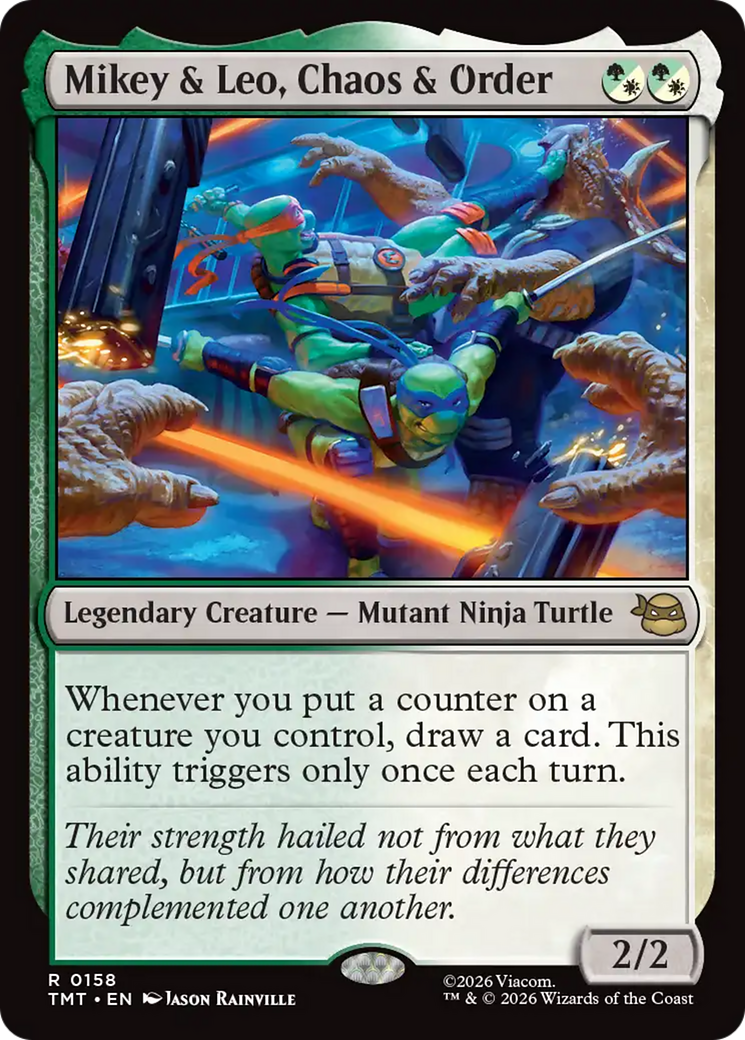 Mikey & Leo, Chaos & Order [Teenage Mutant Ninja Turtles] | Shuffle n Cut Hobbies & Games