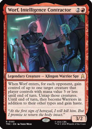 Worf, Intelligence Contractor (TRK-180) [Star Trek] Foil