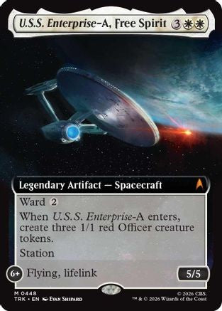 U.S.S. Enterprise-A, Free Spirit (Extended Art) (TRK-448) [Star Trek] Foil